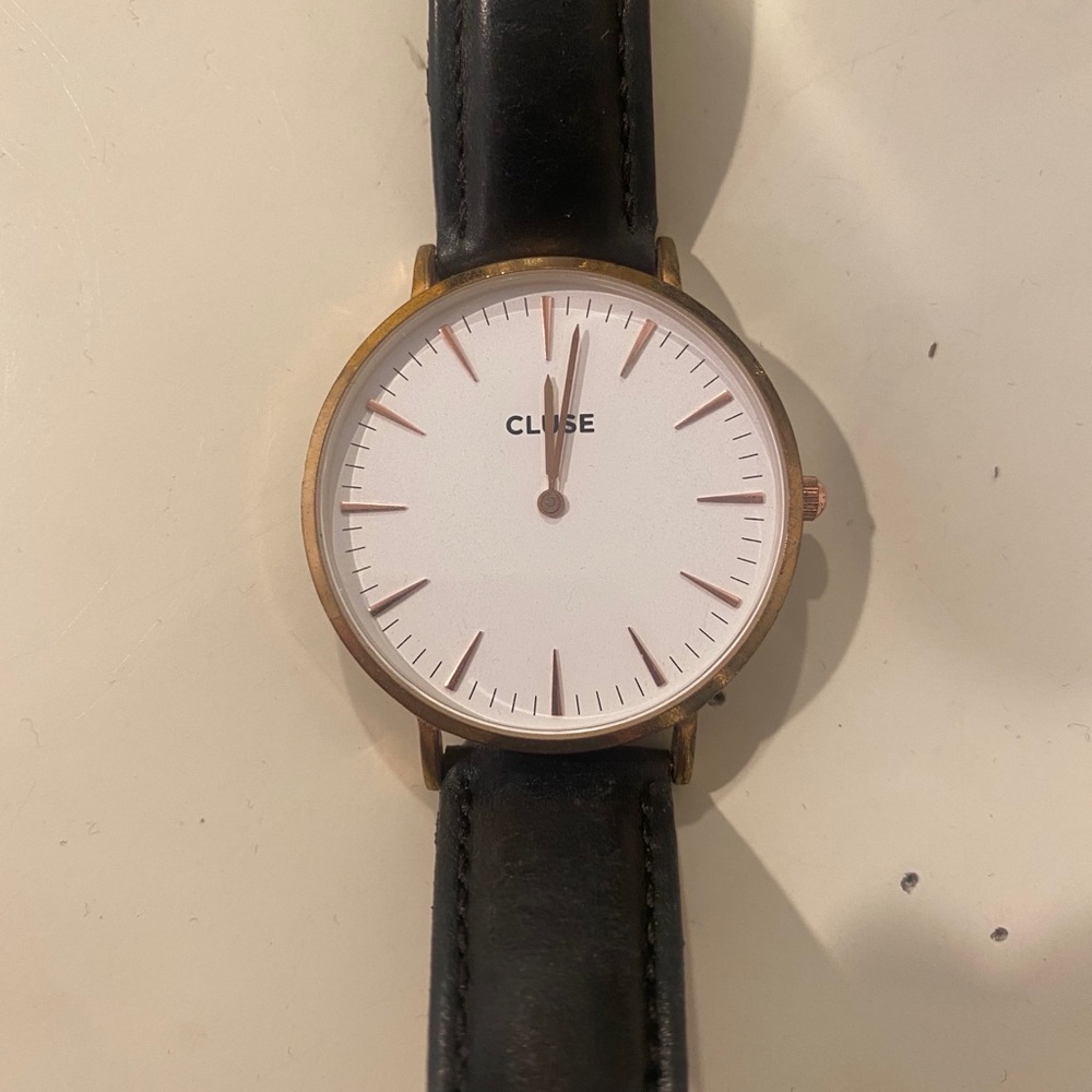 Cluse Black & Gold watch